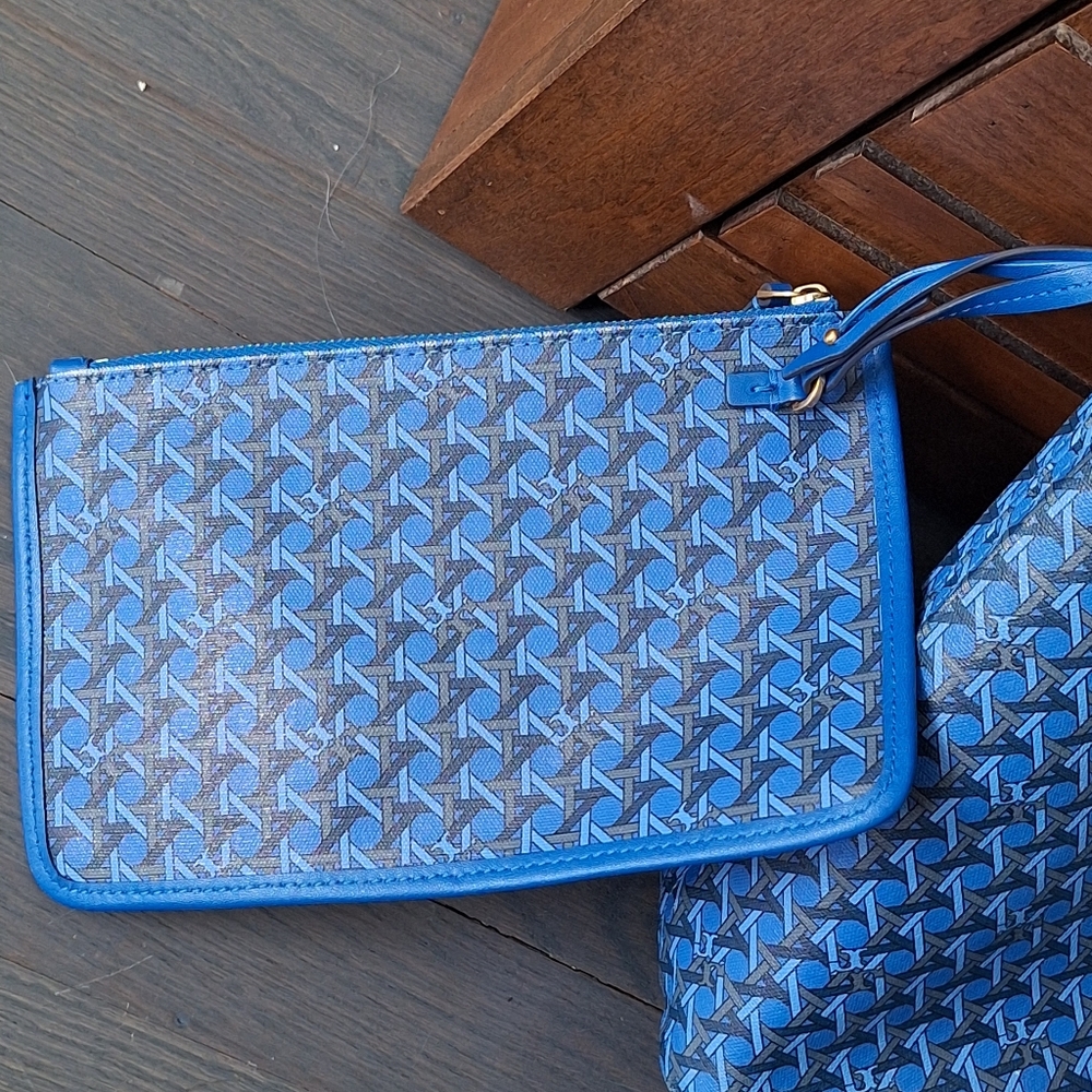 Tory Burch Mediterranean Blue Ever Ready Tote Bag - Picture 7 of 16